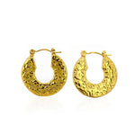 Small Textured Hoop Earrings