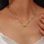 Heart 11 11 Chain Necklace