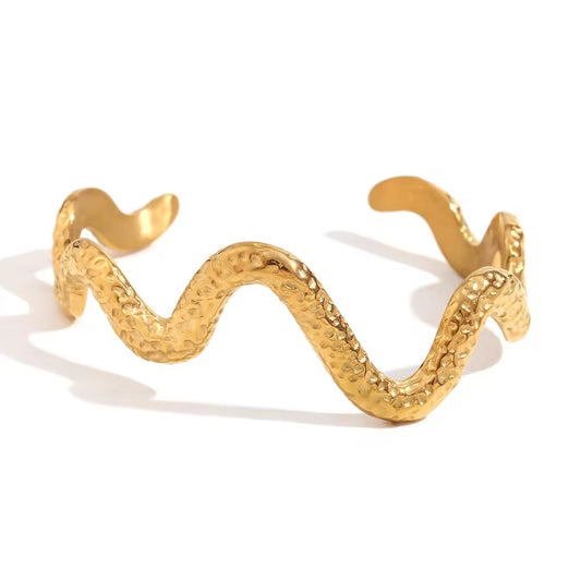Hammered Snake Bracelet