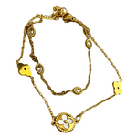 Floral Elegance Chain Bracelet