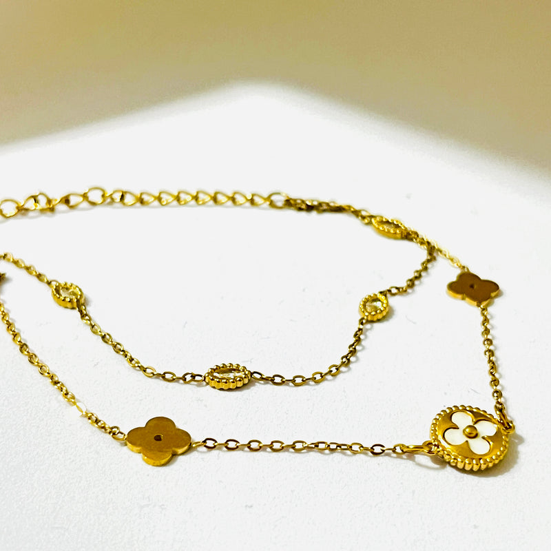 Floral Elegance Chain Bracelet