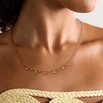 Slick Zircon Choker Necklace