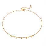 Slick Zircon Choker Necklace