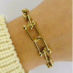 Modern Links Statement Bracelet
