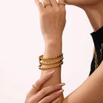 Love Textured Rim Bracelet