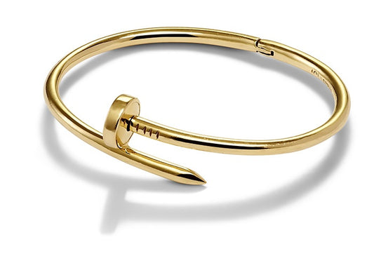 Nail Cuff Gold Bracelet