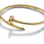 Nail Cuff Gold Bracelet