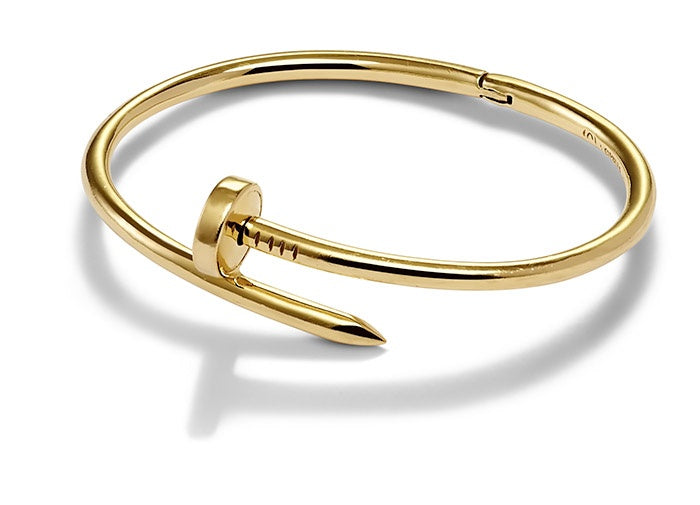 Nail Cuff Gold Bracelet
