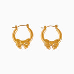 Ribbon Hoop Earring