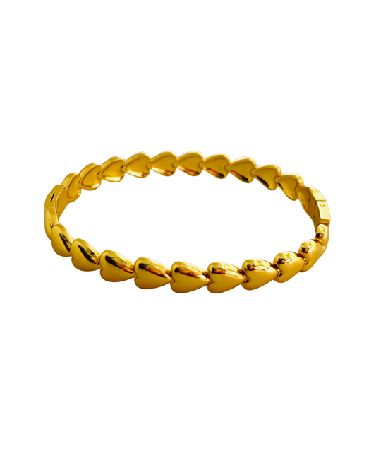 Love Textured Rim Bracelet