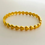 Love Textured Rim Bracelet