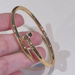 Nail Cuff Gold Bracelet